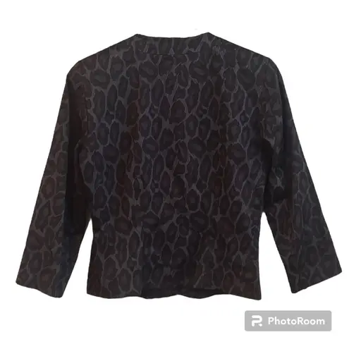 Boston Proper Leopard Animal Print Blazer Jacket