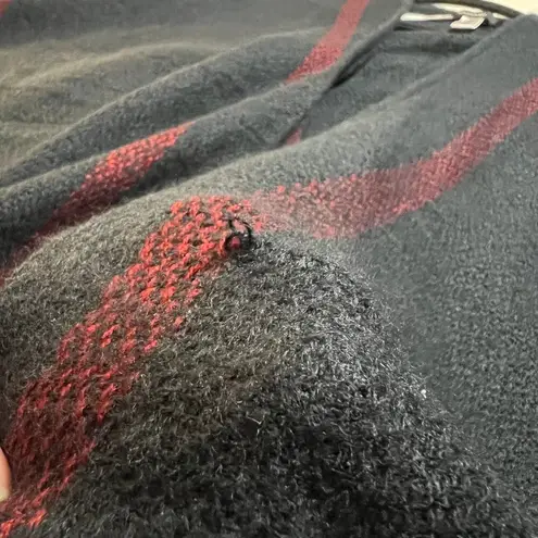 Tahari Open Front Knit Stripe Shawl Wrap Size O/S Colorful Cabin Cozy Lagenlook