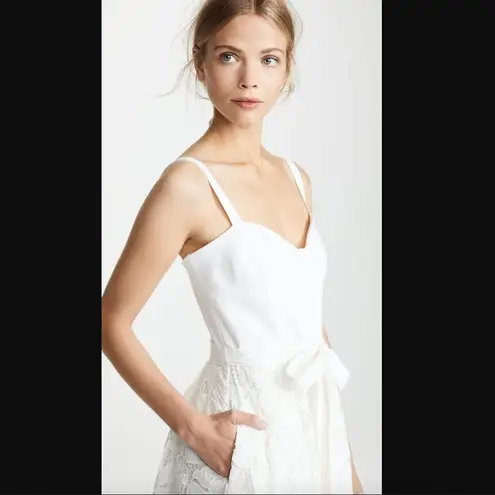 Milly Bustier Mini White Dress 0 Bridal Bachelorette Party Vacation Bride Snow