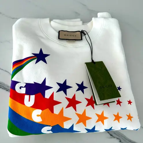 Gucci  “Shooting Star Print” Crewneck Sweatshirt