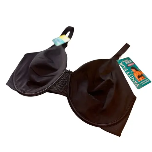 Vanity Fair  Beauty Back Minimizer Bra 36DD Black Underwire NWT