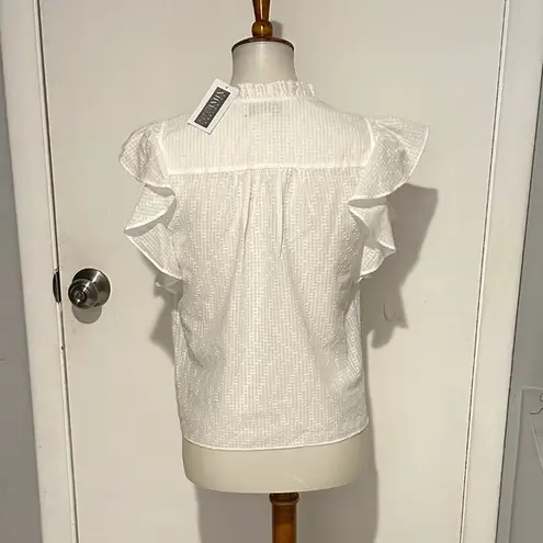 Intermix  Florance Flutter Sleeve Blouse‎ NEW With Tags - Size S.