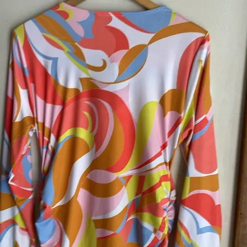 Boston Proper Sequin Cutout Neckline Ruched Maxi Dress