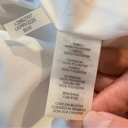 Karl Lagerfeld Paris Black White Striped Asymmetrical Fit Flare Dress Sz 4 💛