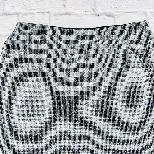 Banana Republic  Mini Skirt Women's Size 10 Dark Blue Raw Hem Metalic Tweed