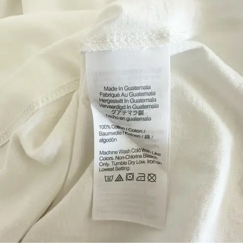 J.Crew  Factory Top Womens USA Swimming Graphic T-Shirt White 100% Cotton‎ Small