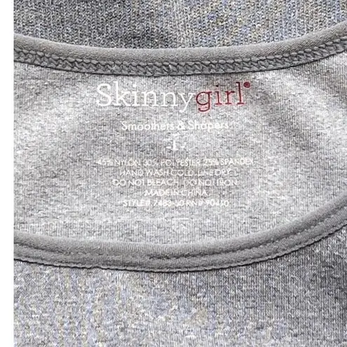 NWOT ~ SKINNYGIRL Gray Shapewear Seamless Smoother Shaper Cami Tank Top LARGE