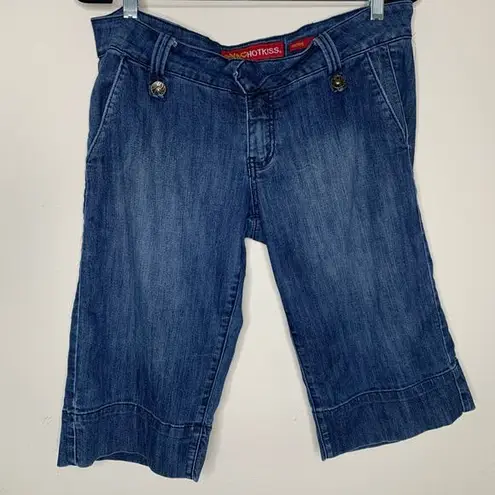 Hot Kiss Bermuda Shorts Sz 13 Low Rise Stretch Denim
