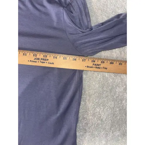 Garnet Hill Lyocell TENCEL Soft Purple Blouson Tee