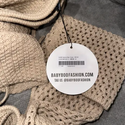 Babyboo NADINE MAXI DRESS - BEIGE SIZE SMALL