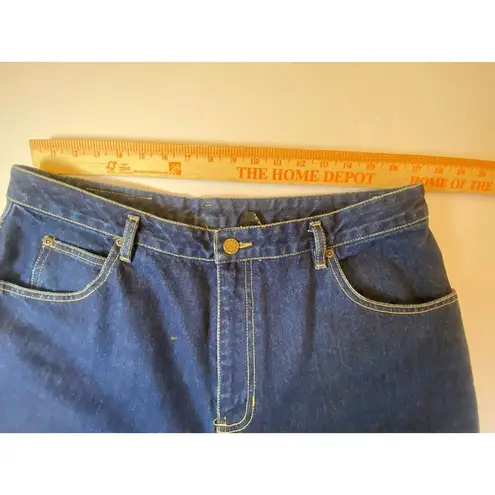 Chaus Sport Denim Jeans Women Size 18 Plus Dark Indigo Vintage High Rise Cotton Blue