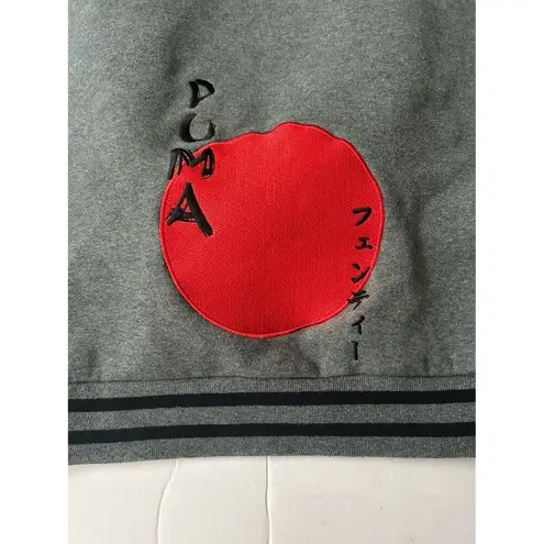 Fenty x Puma Rihanna Rising Sun Lace Up Cropped Hoodie Gray XS