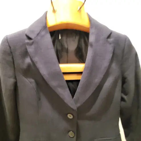 New York And Company Black Cotton Lined Blazer 8