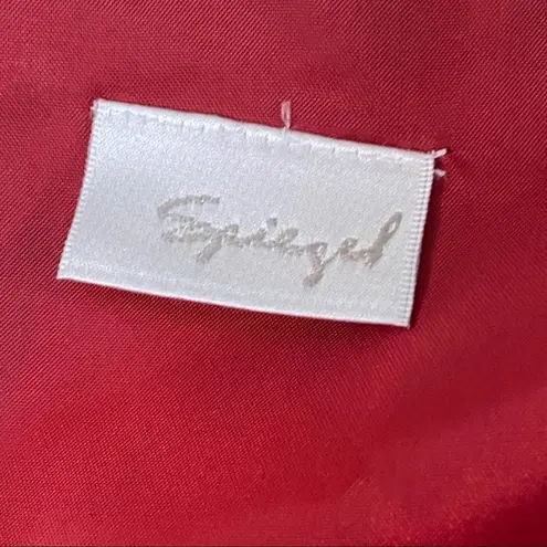 Spiegel Vintage Classic Red Floral Sleeveless Fit Flare Dress Size 12