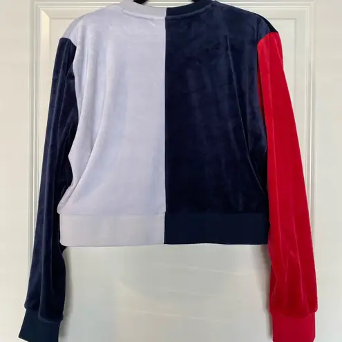 FILA  Terrycloth Cropped Sweatshirt