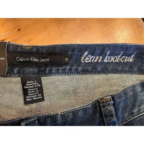 Calvin Klein Jeans  sz 12 Lean Bootcut Dark Wash NWT (3503)