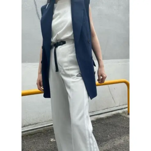 MOUSSY Cotton Linen Vest Jacket Navy Sz 2 Blue