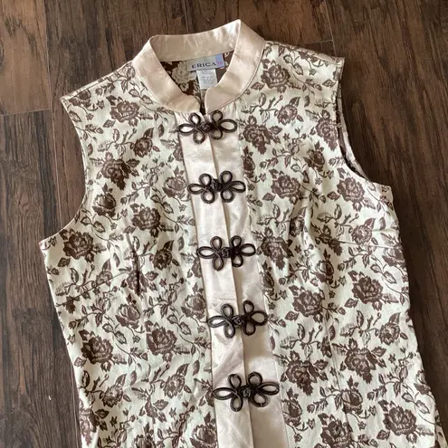 Erica Kurta Style Pantsuit Brown Size M