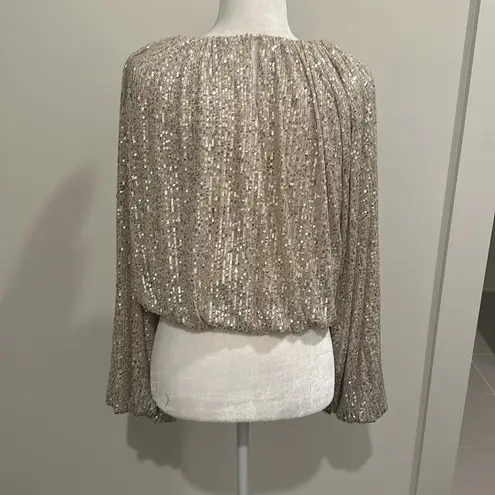 Endless Rose NWT Boutique Sequin Blouson Top Sz M