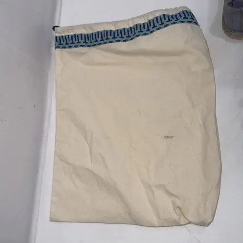 Tory Burch  Slip On Espadrilles Blue Colorblock Cap-toe Canvas Logo Flats Sz 9 - Image 11