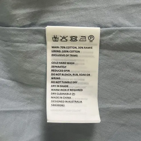 Bardot NWT Elsie Corset Garden Floral Blue Mini Dress