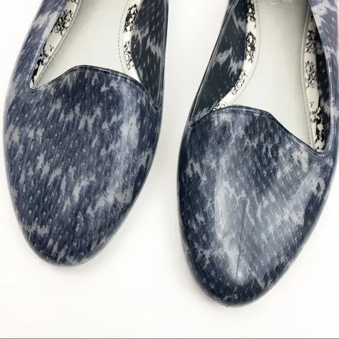 Melissa x Jason Wu Snakeskin Jelly Flats: Blue