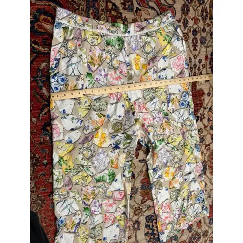 Maeve Womens Boho The Brooklin Printed Wide-Leg Boho Floral Pull-On Pants XL