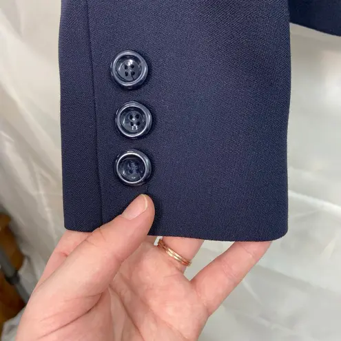 HOBBS navy blue triple button business attire formal blazer jacket 100% wool 10