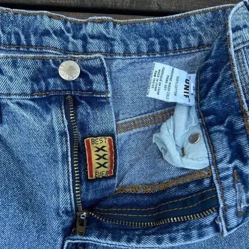 Unif Vintage Y2K Carpentar Jeans High Rise Blue Medium Wash Denim Pants