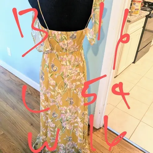 Dee Elly Yellow Floral Dress