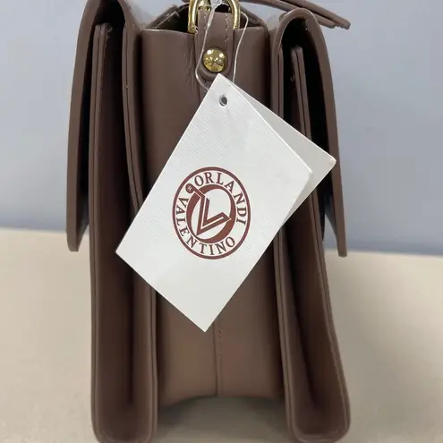 VALENTINO ORLANDI Triple Entry Patent Leather Crossbody