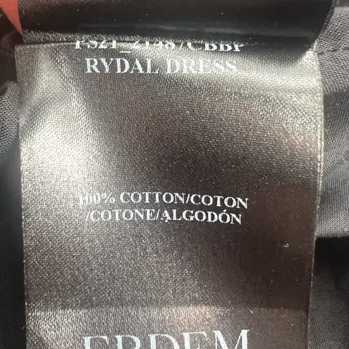 Erdem rydal dress Carnation Bouquet floral dress sz 10 Black