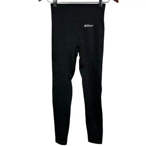 ECHT Arise Series High Waisted Grey Tights Vented Seamless Leggings