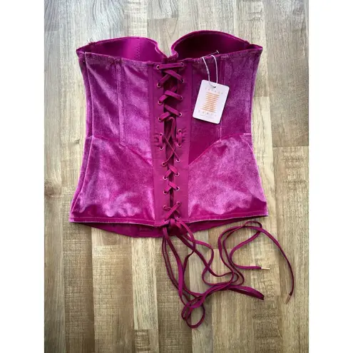 NWT Women’s Savange x Fenty Velvet Vixen Corset size L in Purple Heat Size L