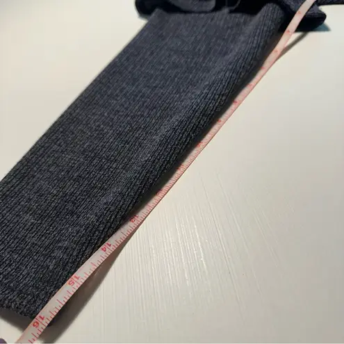 Peach Love California HEATHER BLUE RUFFLE SLEEVE FAUX BUTTON SWEATER TOP SIZE S