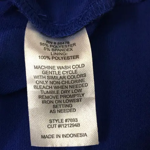 Valerie Bertinelli Blue Asymmetrical Dress