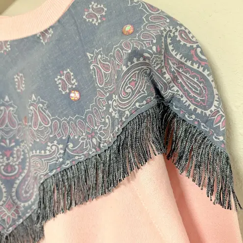 None Funky Fringe Crewneck