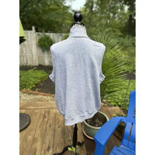 Vintage Blair Boutique Cat Lady Fleece Vest Black Pink Zipper Grannycore Gray Size XL