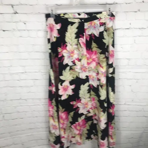 Jones New York  A-line Skirt Stargazer Lily 12 Silk