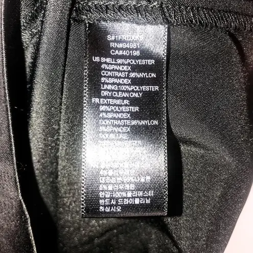 Vintage Y2K Convertible Strapless Floral Lace Sweetheart Neck Black Mini Dress