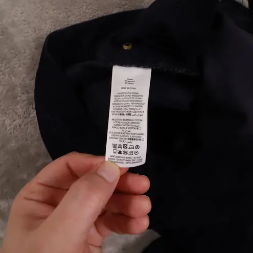 Boden Navy Blue Straight Leg Corduroy 5 Pocket Pants Women's 12R Stretch Size 12