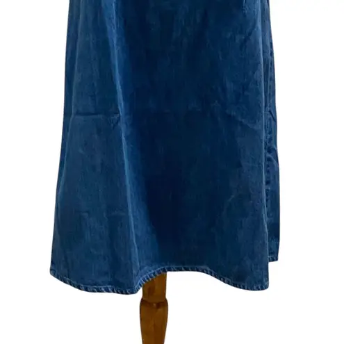 Route 66 Denim Halter Dress Blue Size 10 Y2K