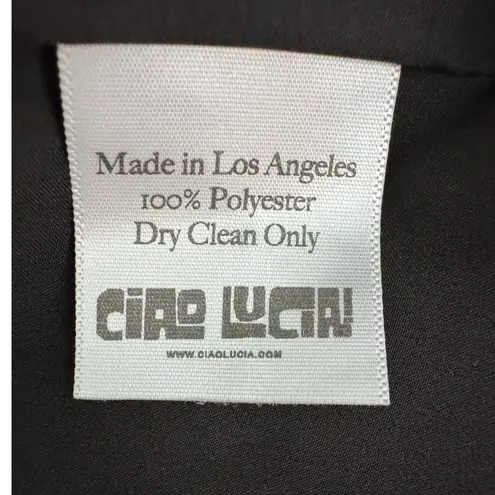 Ciao Lucia Tutti Dress Oyster silver gray polkadot polka dot size XS