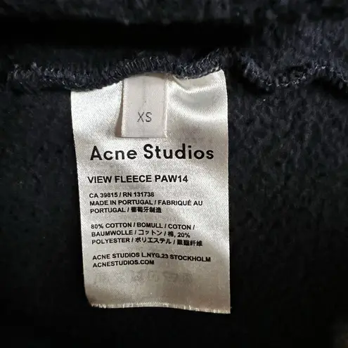 Acne Studios Turtle Neck Navy Blue LS Dress XS Pockets Preppy VIEW FLEECE PAW14