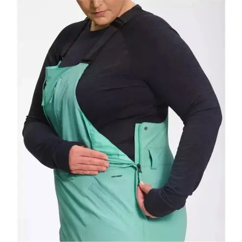 The North Face The North‎ Face Women's Wasabi Aqua Jumpsuit bib overalls snow ski NWOT size 1X