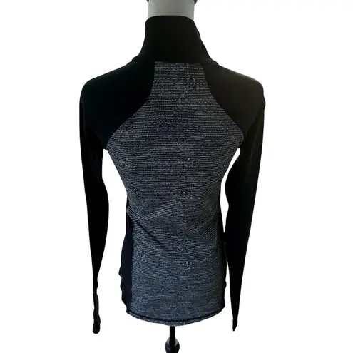 Calia Black White Long Sleeve Pull Over Medium