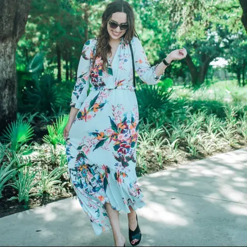Hunter Bell Wildflower Leighton Floral Long Midi Dress