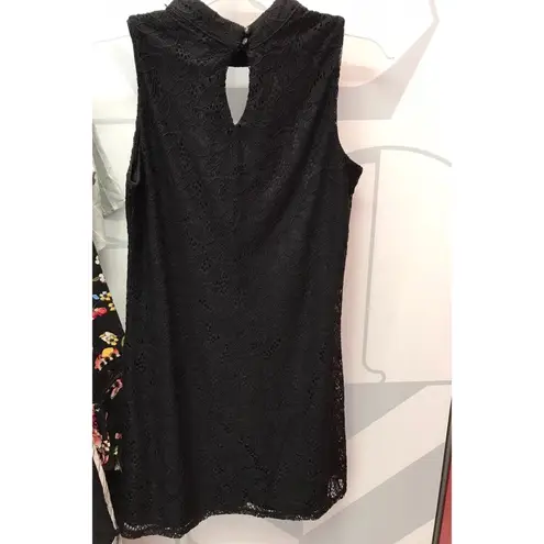 Lily Star black lace keyhole mini dress