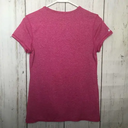 Danskin  Now Womens Pink Semi-fitted V-neck  Sz S