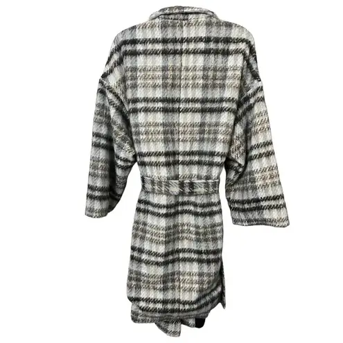 Apparis Sadia Jacket Plaid Collared Neck Size XXL Blue